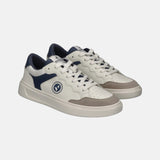 Scarpa stringata in Pelle Vegana Bianco E Blu
