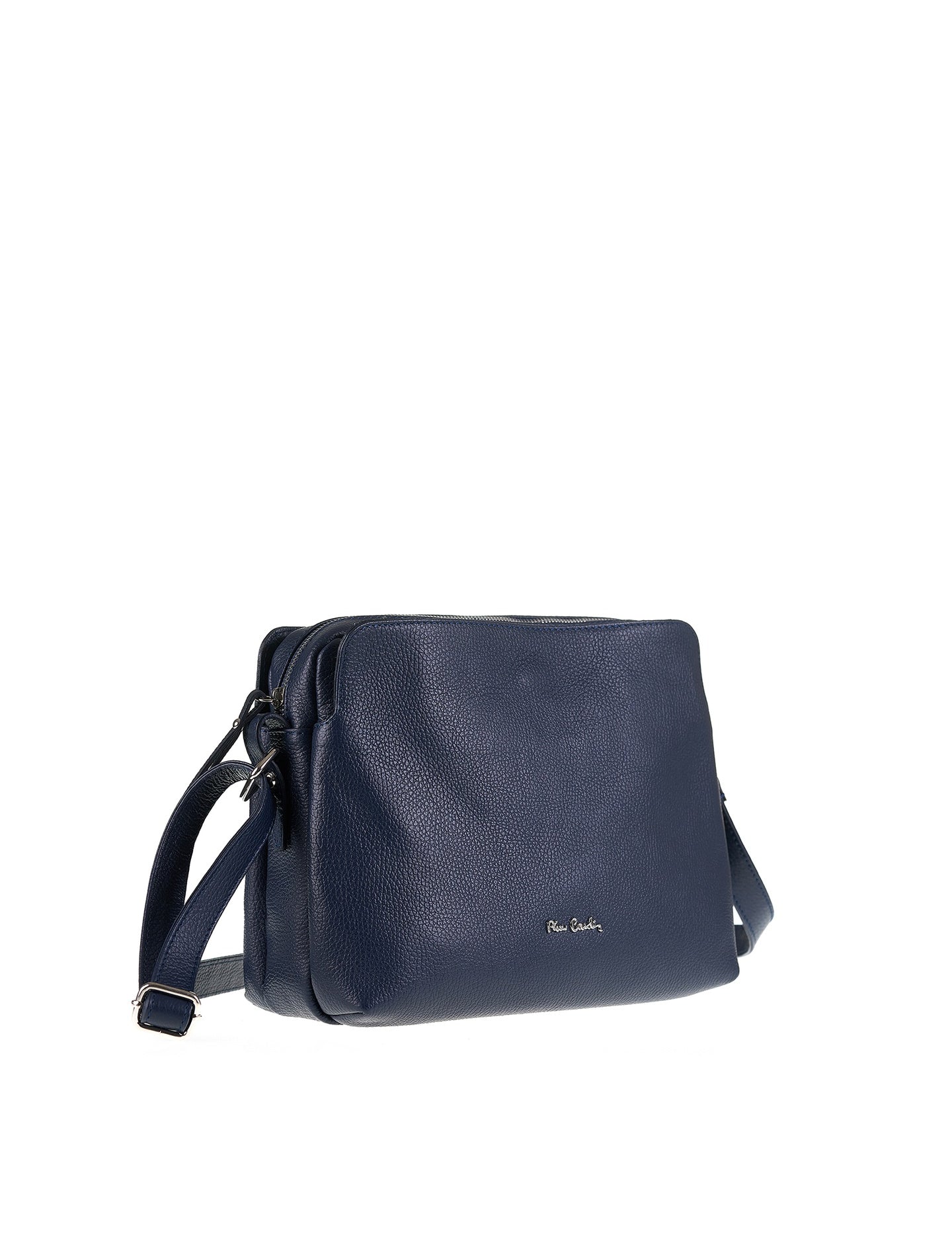 Borsa a Tracolla in Vera Pelle Navy