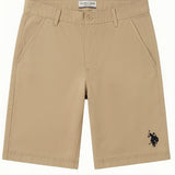 Pantaloncino in Cotone Beige