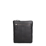 Borsa a Tracolla in Vera Pelle Nero