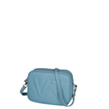Borsa a Tracolla in Dollaro Leather Azzurro
