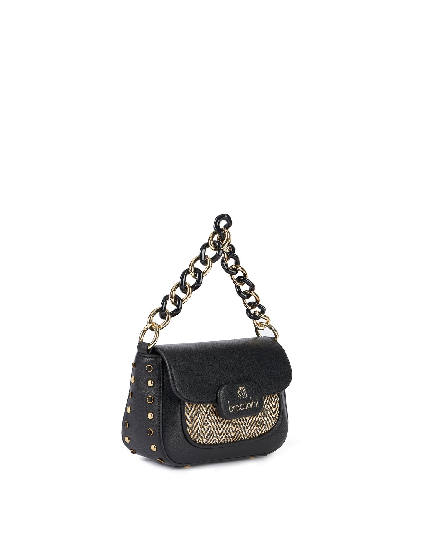 Borsa a Spalla in Poliestere Nero