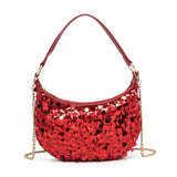 Bolso de hombro rojo de poliéster