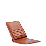 Portafoglio in Vera Pelle Cognac