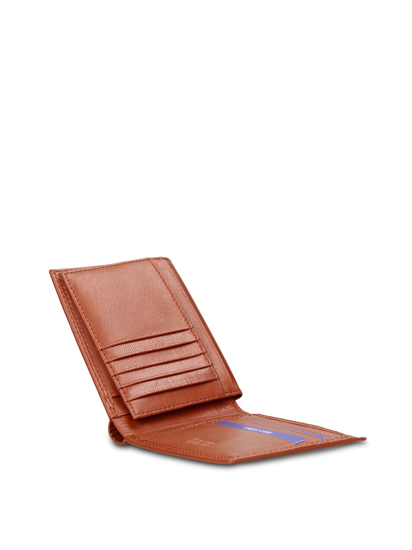 Portafoglio in Vera Pelle Cognac
