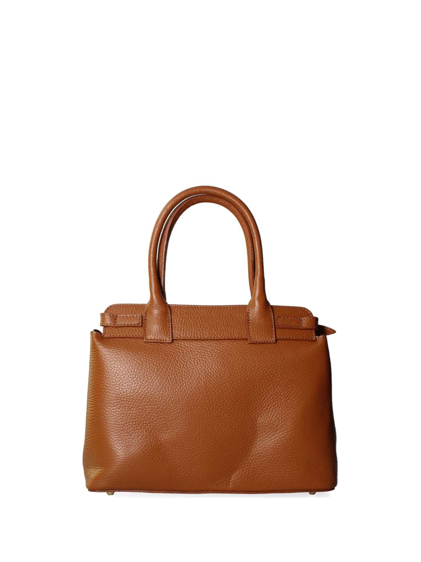 Borsa a Spalla in Dollaro Leather Cuoio