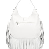 Borsa a Mano in Dollaro Leather Bianco