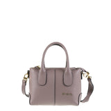 Borsa a Mano in Vera Pelle Taupe Pierre Cardin