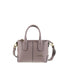 Borsa a Mano in Vera Pelle Taupe Pierre Cardin