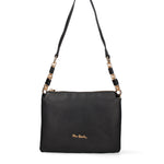 Borsa a Spalla in Vera Pelle Nero Pierre Cardin