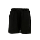 Pantalones negros de algodón para mujer