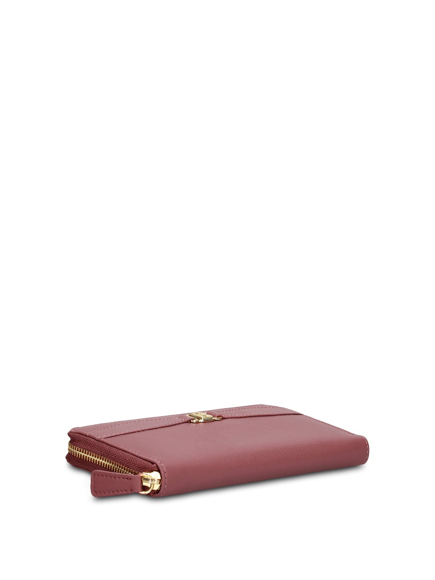 Portafoglio in Vera Pelle Rosa Antico