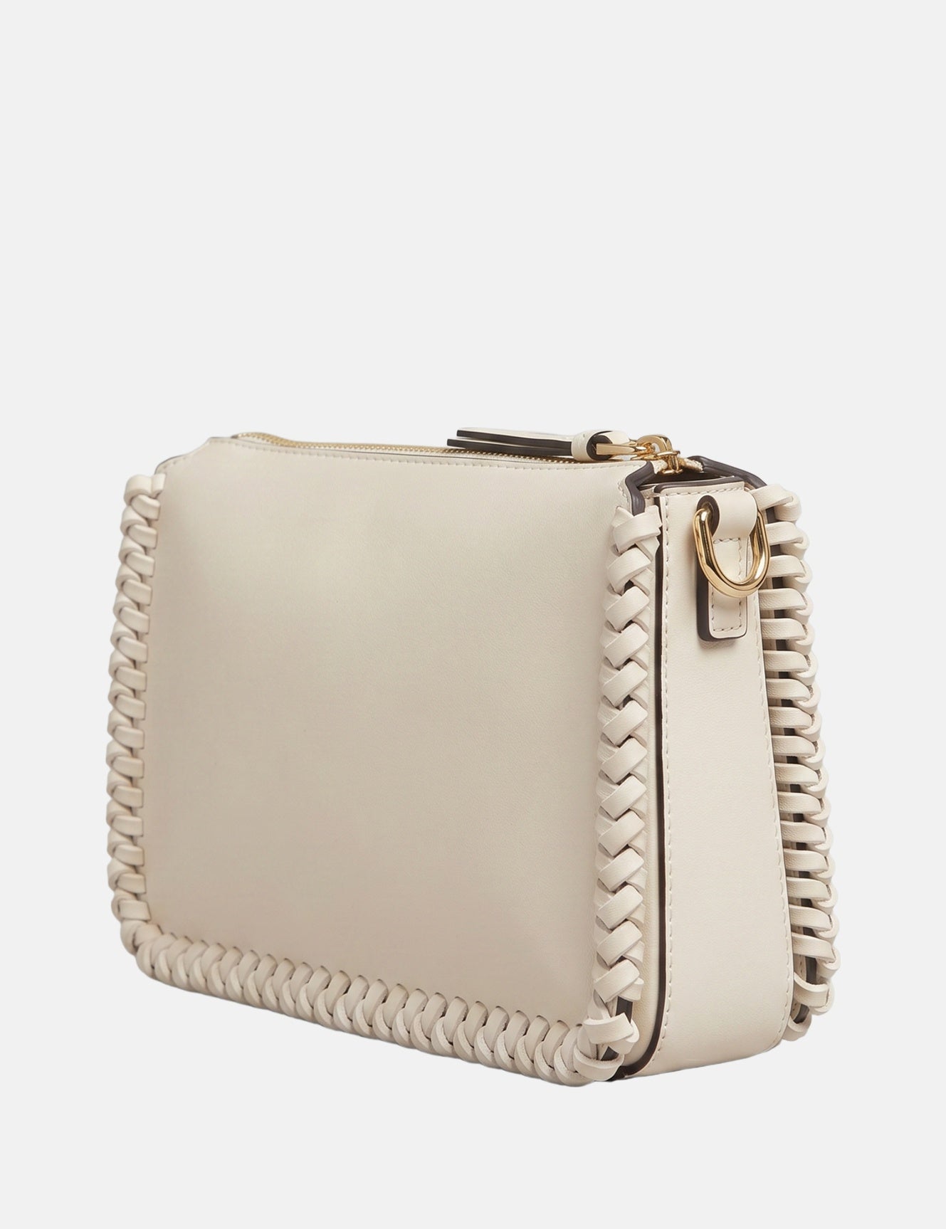Borsa a tracolla in Pelle Vegana Off-White