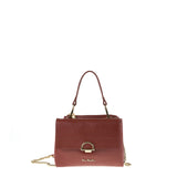 Borsa a Spalla in Vera Pelle Marrone Pierre Cardin