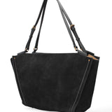 Borsa a Spalla in Vera Pelle Nero