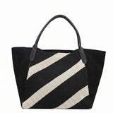 Borsa a Mano in Pelle Vegana Nero