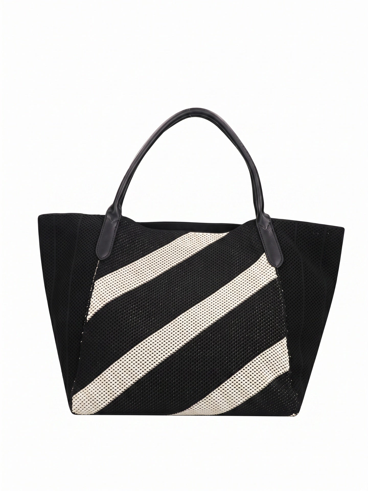Borsa a Mano in Pelle Vegana Nero