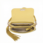 Borsa a Mano in Polyurethane Giallo