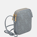 Borsa a tracolla in Pelle Vegana Azzurro
