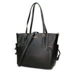 Borsa Shopper in Pelle Vegana Nero Pierre Cardin