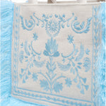 Borsa a Mano in Cotone Blu