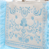 Borsa a Mano in Cotone Blu
