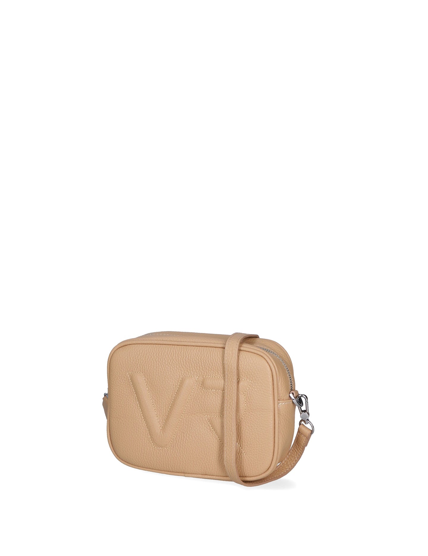Borsa a Tracolla in Dollaro Leather Sabbia