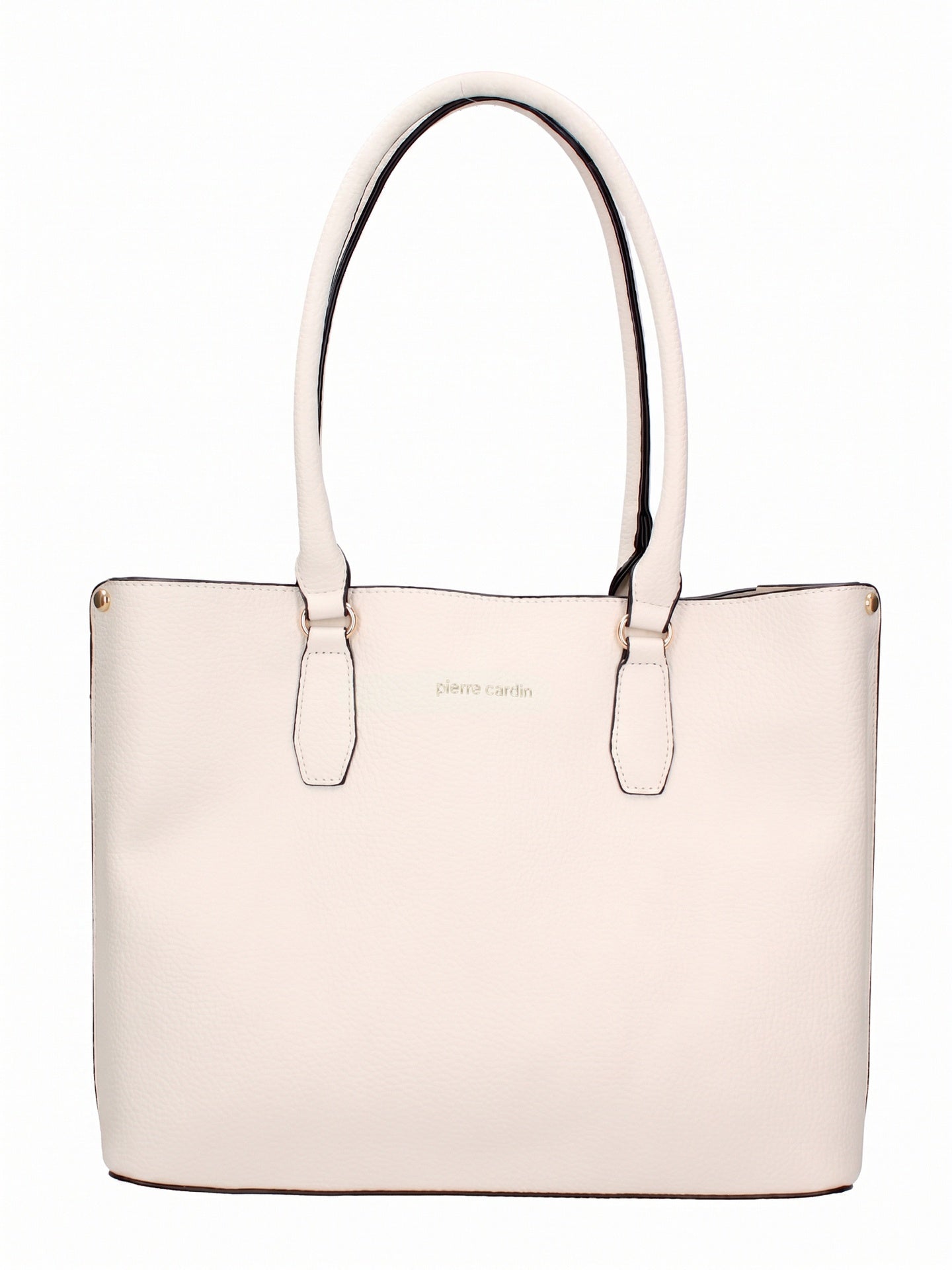 Borsa a Spalla in Pelle Vegana Beige Pierre Cardin