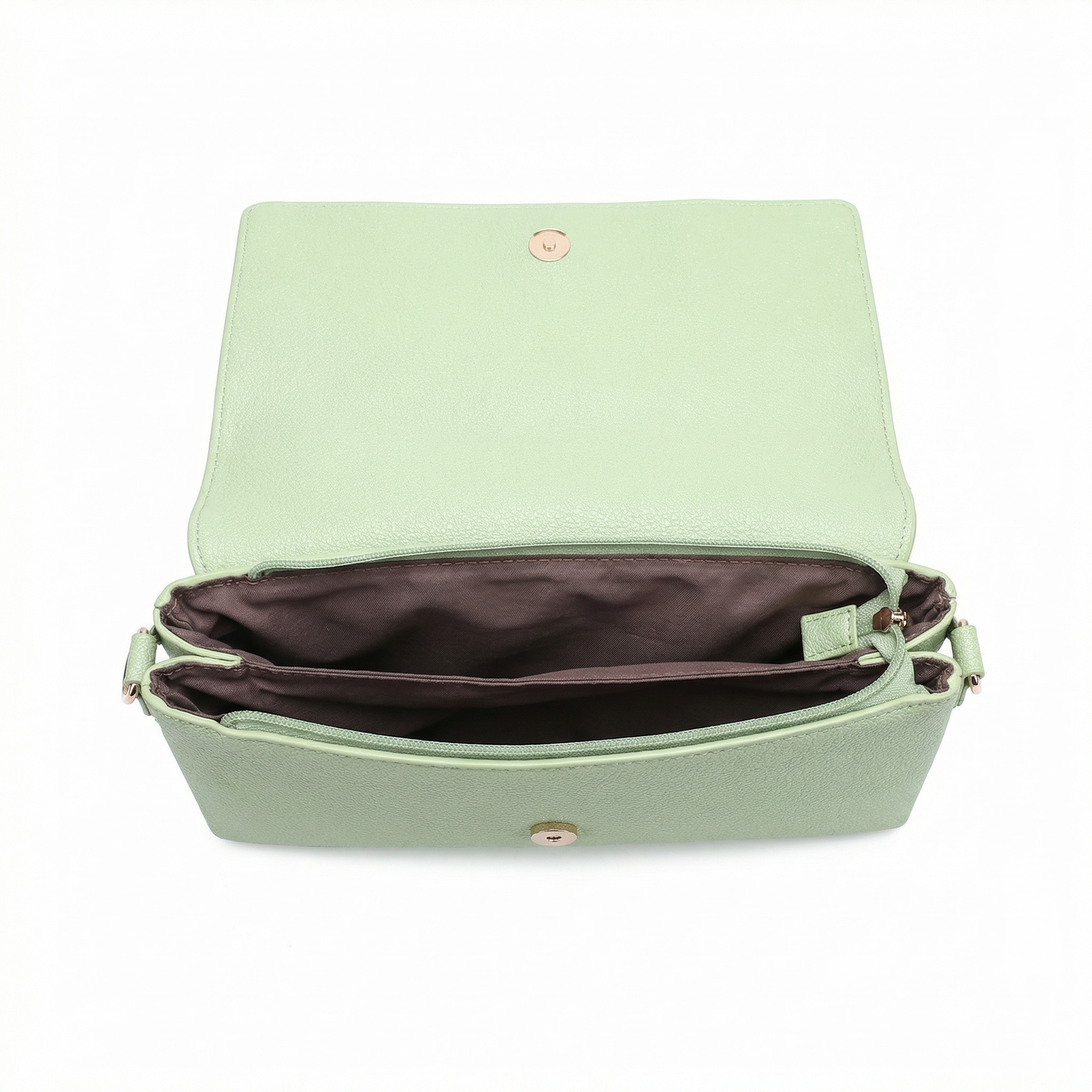 Borsa a Tracolla in Polyurethane Verde
