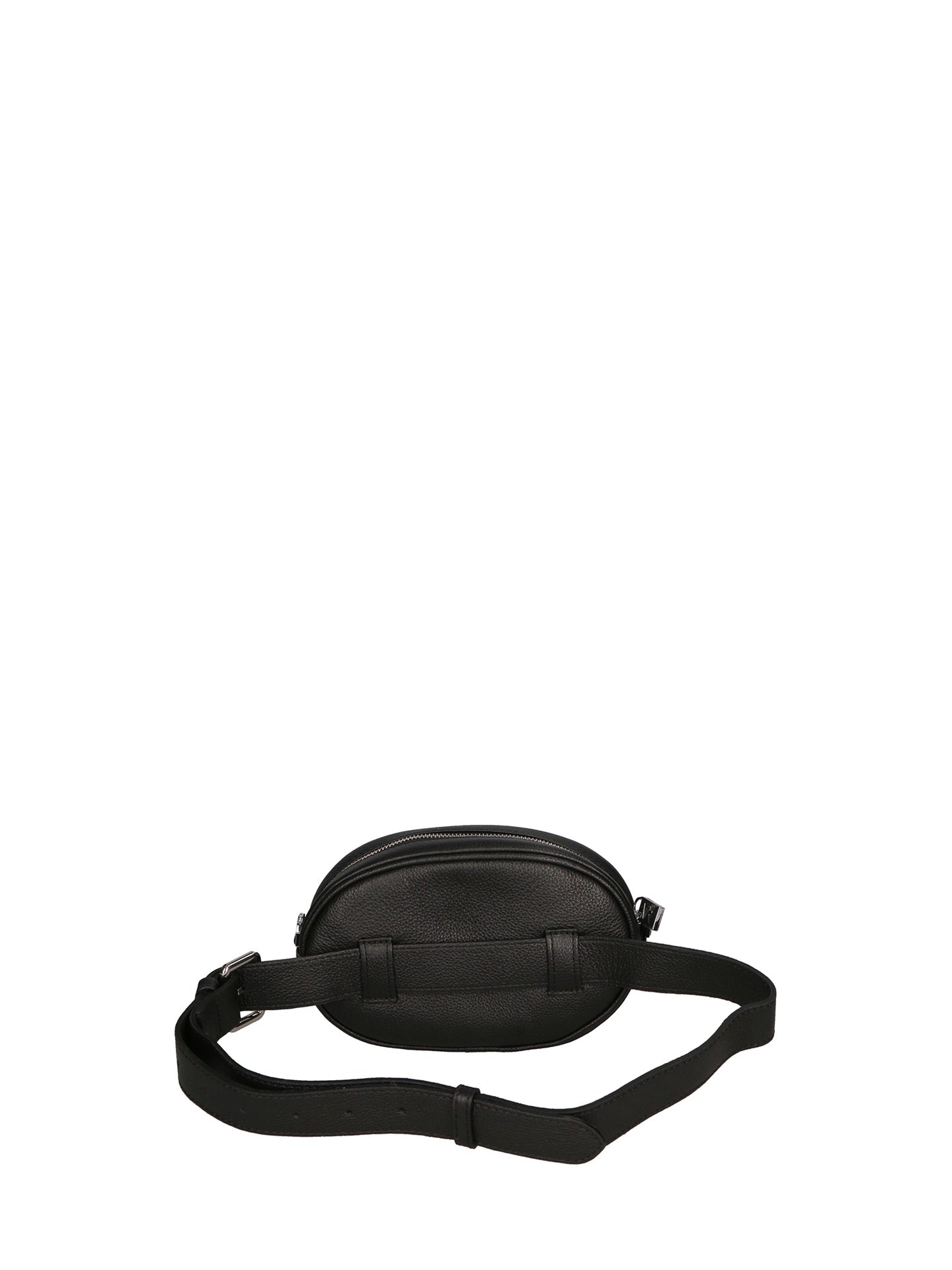 Borsa a Tracolla in Dollaro Leather Nero