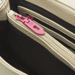 Borsa a Mano in Polyurethane Panna