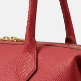 Borsa a spalla in Pelle Vegana Rosso