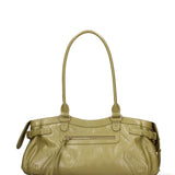 Borsa a Mano in Vera Pelle Verde Chiara Ferretti