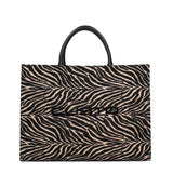 Borsa a spalla CUSTO - Zebrato