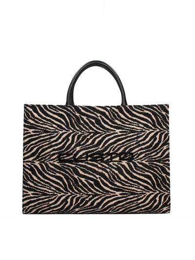 Borsa a spalla CUSTO - Zebrato