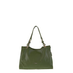 Borsa a Spalla in Vera Pelle Verde Pierre Cardin