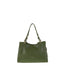 Borsa a Spalla in Vera Pelle Verde Pierre Cardin