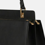 Borsa a spalla in Pelle Vegana Nero