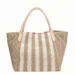 Borsa a Mano in Pelle Vegana Panna
