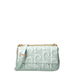 Borsa a Tracolla in Polyester Verde Pierre Cardin