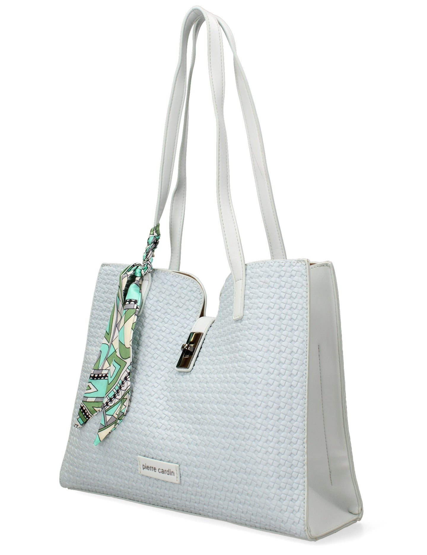 Borsa a Mano in Pelle Vegana Azzurro