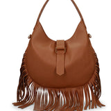 Borsa a Mano in Dollaro Leather Cognac