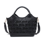 Borsa a Mano in Polyurethane Nero