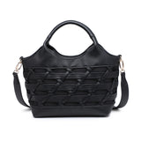 Borsa a Mano in Polyurethane Nero