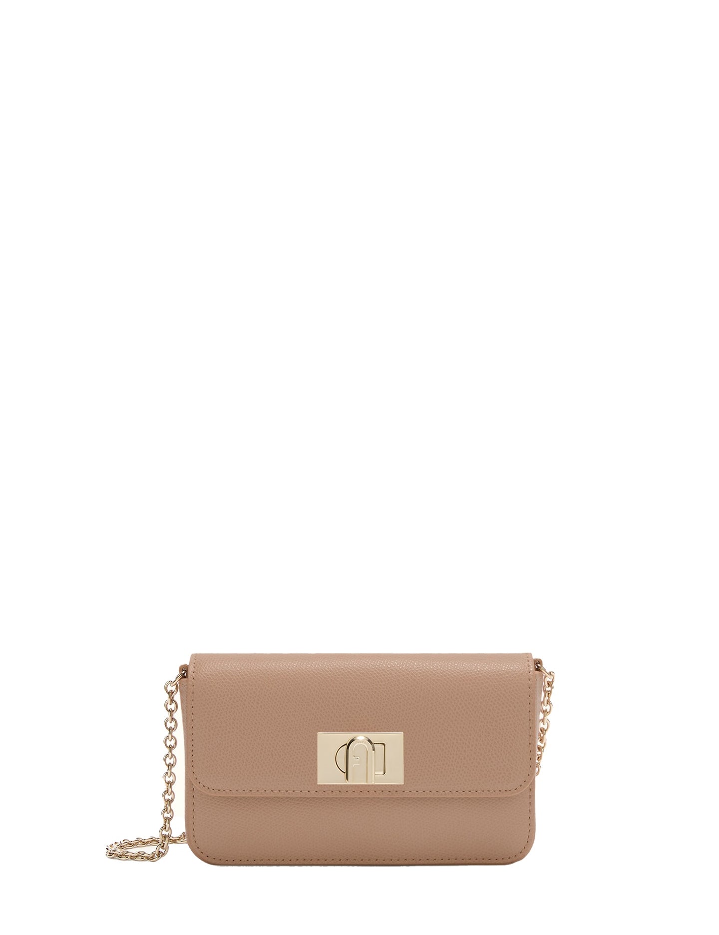 Borsa a Tracolla in Palmellato Leather Cipria Furla