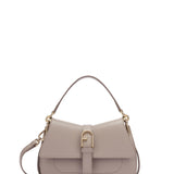 Borsa a Mano in Pelle Ruga Taupe Furla