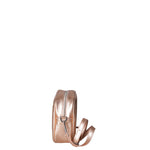 Borsa a Tracolla in Genuine Printed Suede Leather Rosa