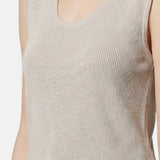 Vestito in Poliestere Beige