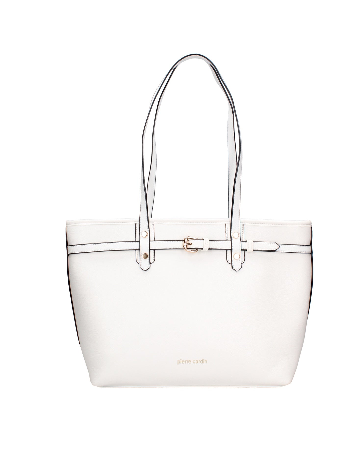Borsa a Spalla in Polyester Bianco Pierre Cardin