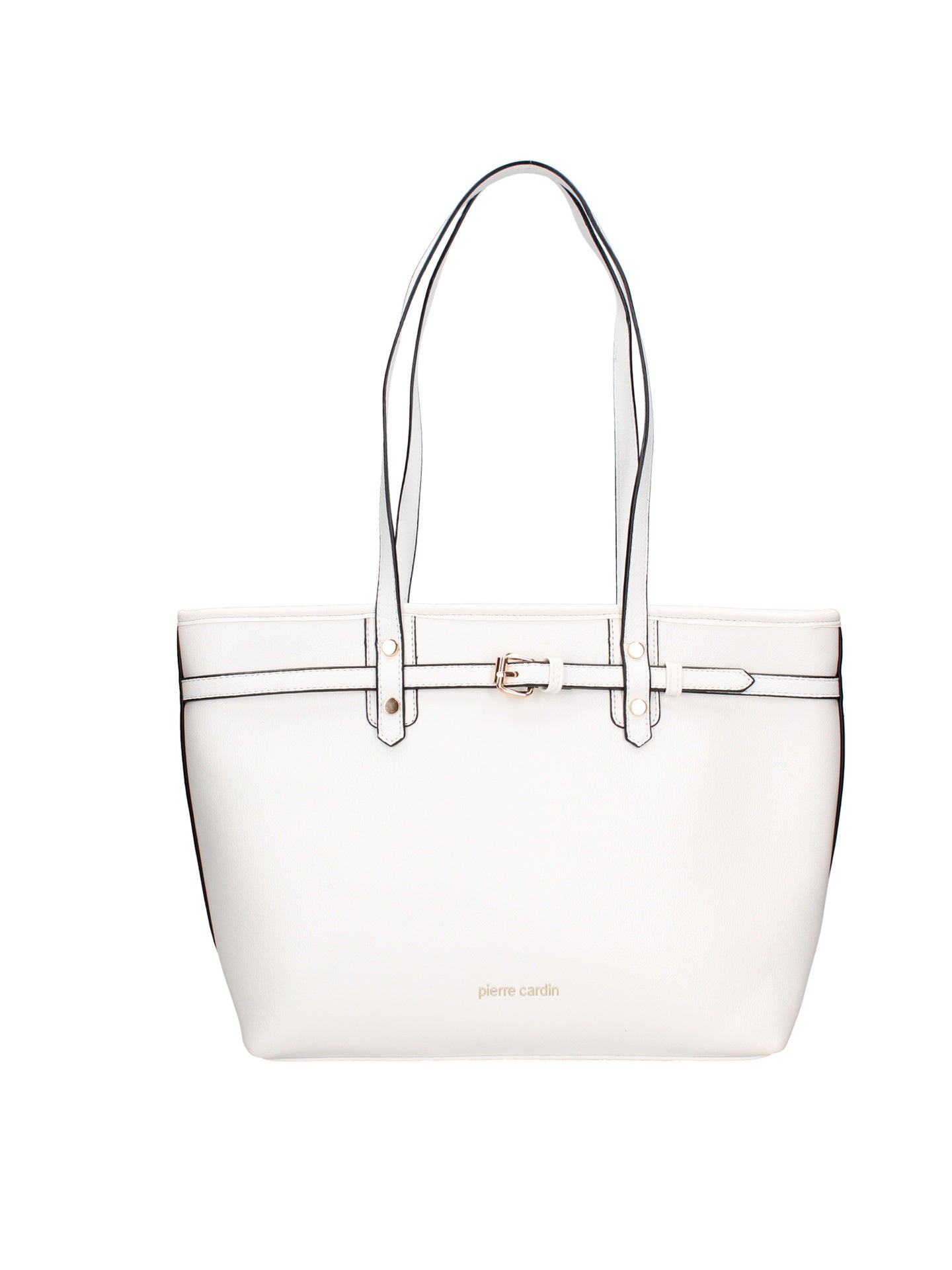Borsa a Spalla in Polyester Bianco Pierre Cardin